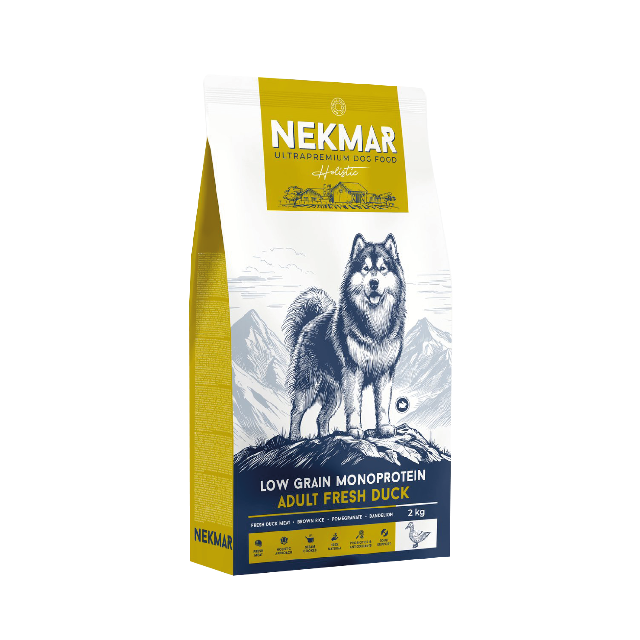Brokken Volwassen Hond - 2kg - Vers Eendenvlees